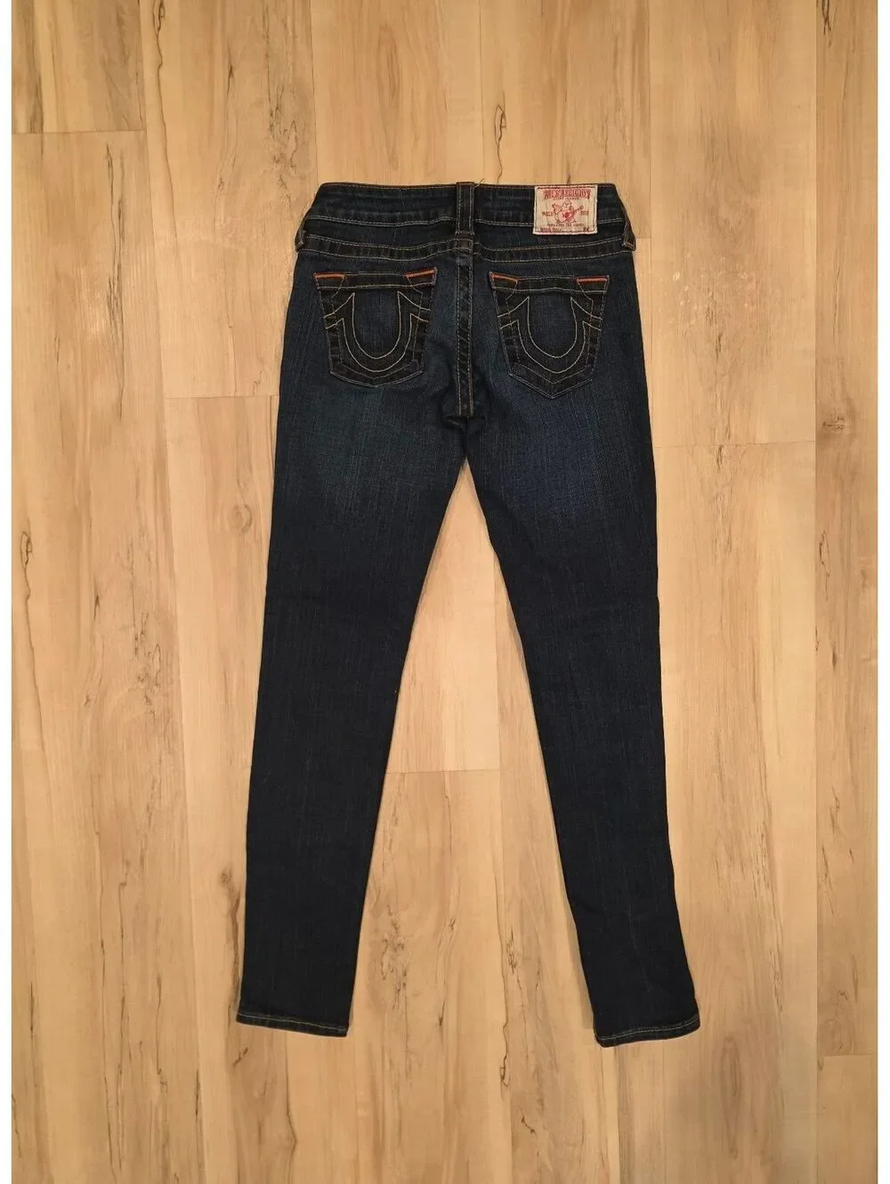 True Religion Dark Wash Skinny Jeans Size 26 Made in USA